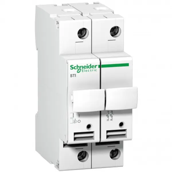 A9N15651 Sectionneur porte fusible Schneider 25A - 2P - pour fusibles 10x38mm - Schneider Acti9 STI