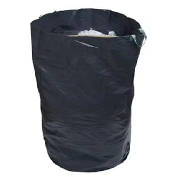Sac de jardin 400L plastique vert avec poignées