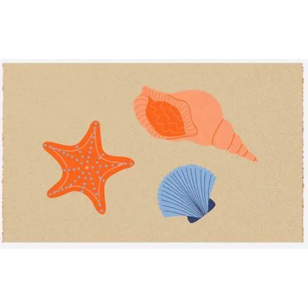 Paillasson 75x45 Fibre Naturelle - Coquillages - PROLOISIRS
