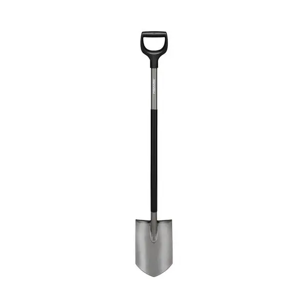 Bêche à bord pointu Ergonomic (grise) - FISKARS