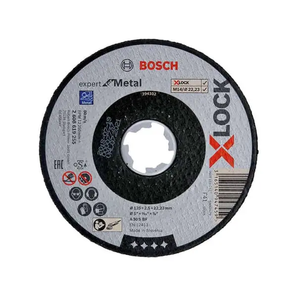 BOSCH Disque à tronçonner plat X-LOCK - Expert for Metal