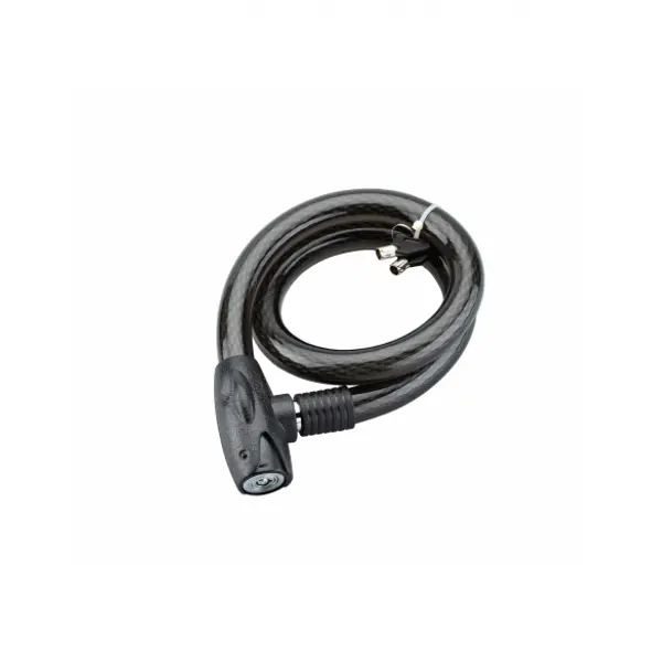 Antivol à clé Scorp, câble acier, vélo, 25mmx1m, 2 clés, noir - THIRARD