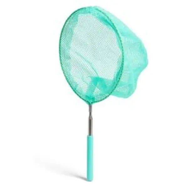Épuisette télescopique inox et polyester 38 à 86cm - 3 coloris
