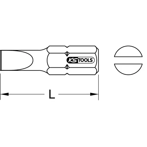 Boite d'embouts à code couleur TORSIONpower® Fente, L. 25 mm