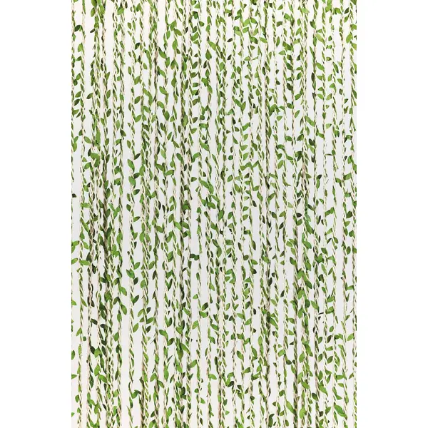 Rideau de porte décoratif - SAMANA - 90 x 200 cm - feuillage artificiel vert - Jardiline