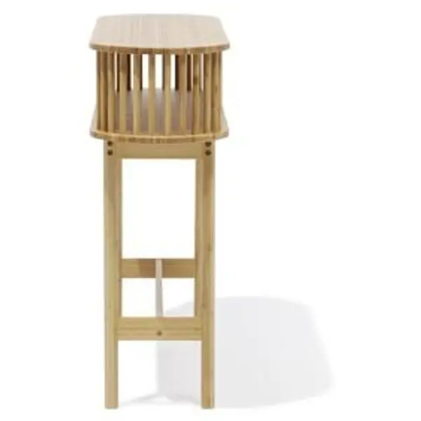 Console Gaïa bambou naturel - L100xP30xH80cm