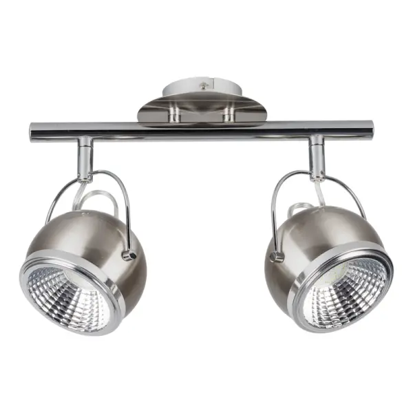 Plafonnier Satin Ball, Led inclue 2xGU10 5,5W , IP20, 230V AC, Classe I - Spot-Light