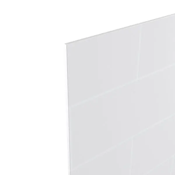 Crédence réversible imitation métro blanc / laqué - l.200 x H.60 cm ep 3 mm