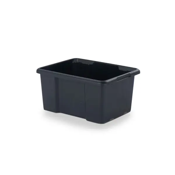Bac de rangement noir 44 L "Fitty" L. 55,5 x P. 39,5 x H. 29,5 cm