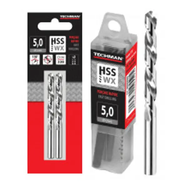 Forets hss - wx118° 5 forets 11.5 mm 142 / 94 mm - TECHMAN