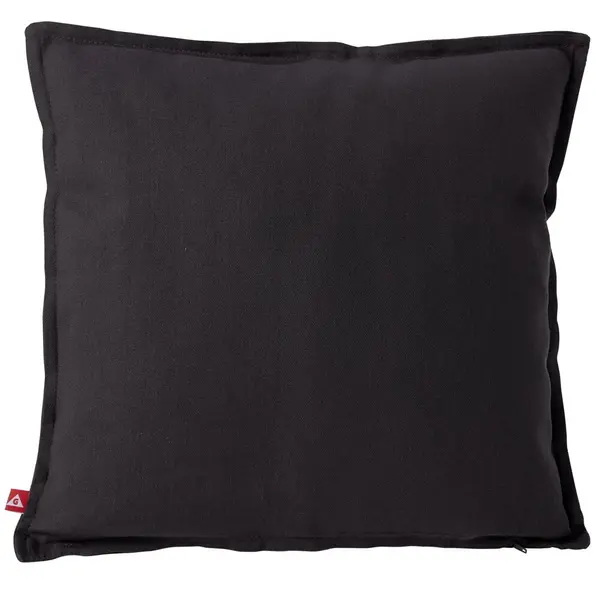 Housse de coussin coton Panama 40x40cm gris