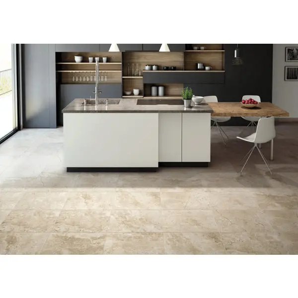 Carrelage de sol intérieur "Fontainebleau" beige - l. 40 x L. 60 cm