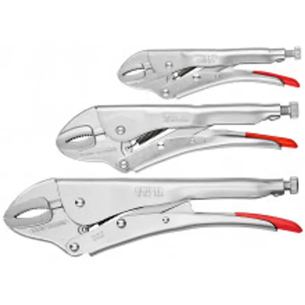 Pince etau a mâchoire courbe 41.04.250 40 mm 250 mm 517 g - KNIPEX