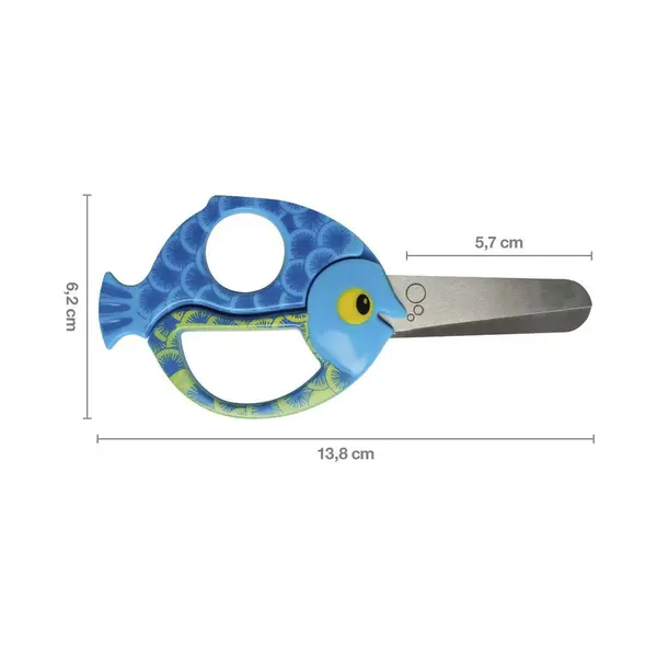 Ciseaux Enfants poisson 13 cm - FISKARS