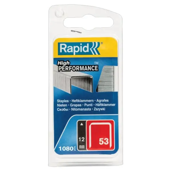 Agrafe pour agrafeuse 53/12mm Galva bte1080 Rapid