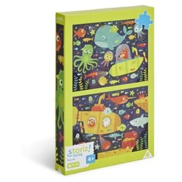 Puzzle enfant 48 pièces monde sous marin x2