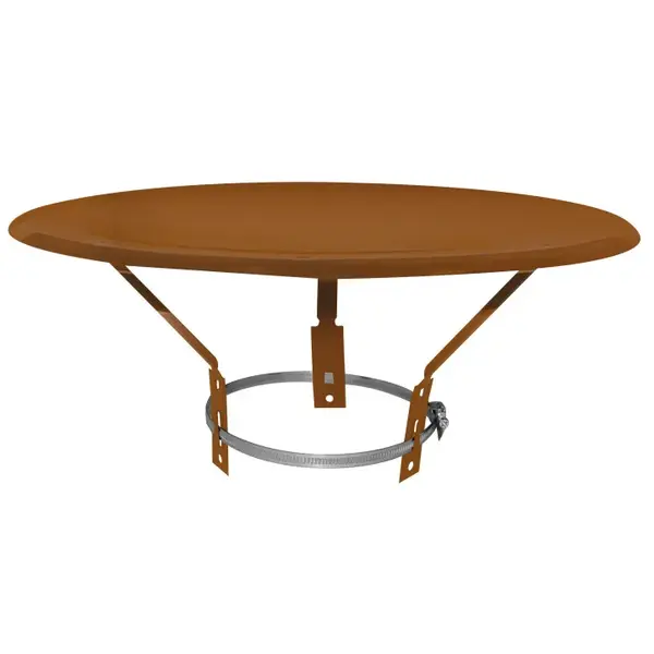 Chapeau pare pluie - diamètre 125 à 200 mm - marron - Inox - Joncoux