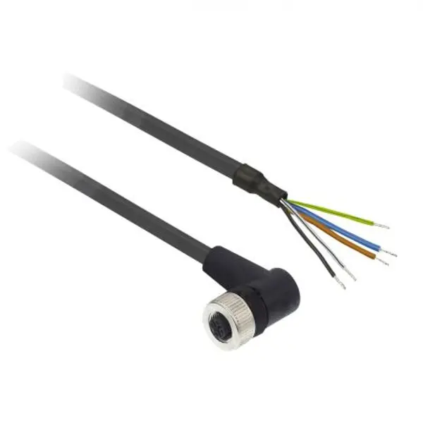 XZCP1264L5 Schneider OsiSense XZ - connecteur pré-câblé - coudé femelle - M12 - 5 broches