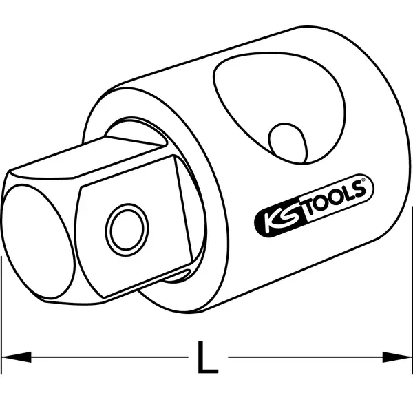 Réducteur pour poignée coulissante ULTIMATE®, 1/2'' F - 3/8'' M