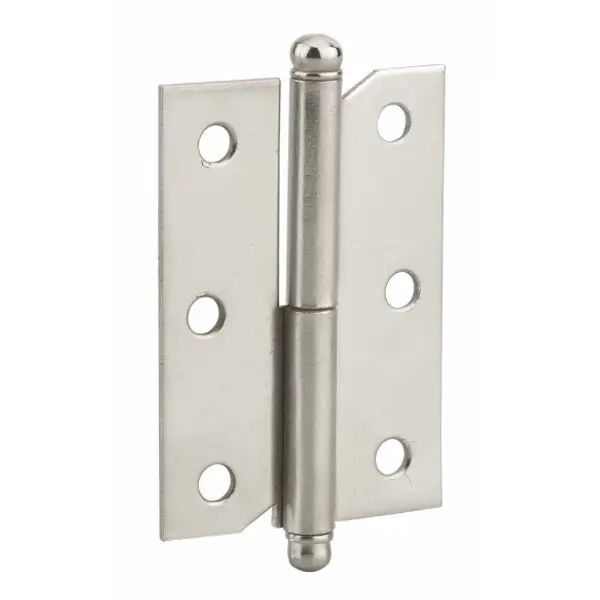 Paumelle de porte de meuble / porte légère, 60x40mm, acier, gauche - THIRARD