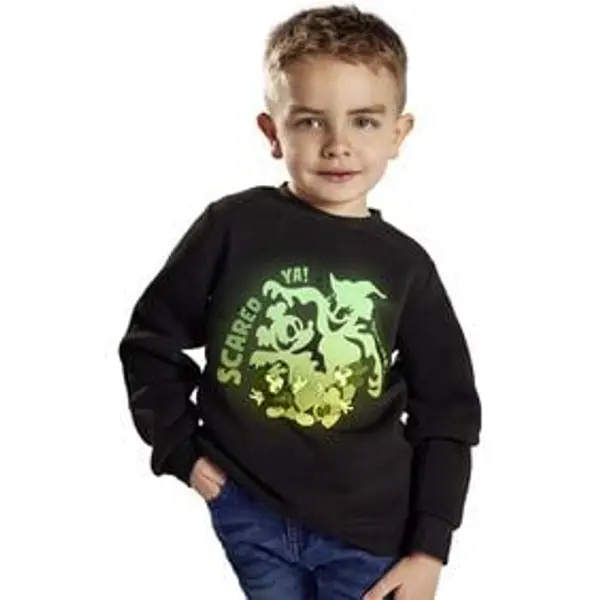 Pull enfant Disney Halloween Mickey phosphorescent 4/6ans