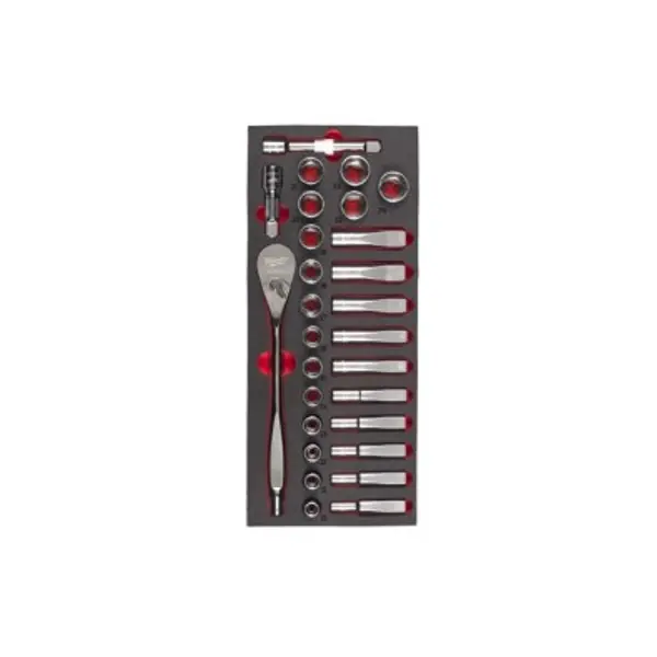Coffret douilles et cliquets 1/2" - MILWAUKEE - 4932479826