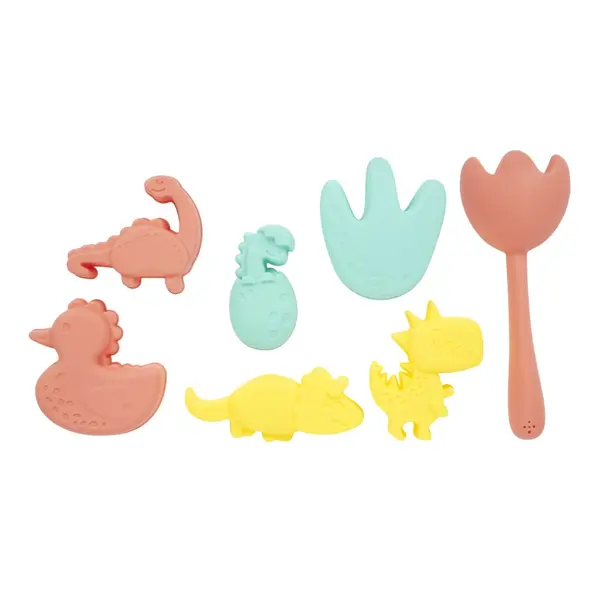 Moule de plage thème dinosaure x7