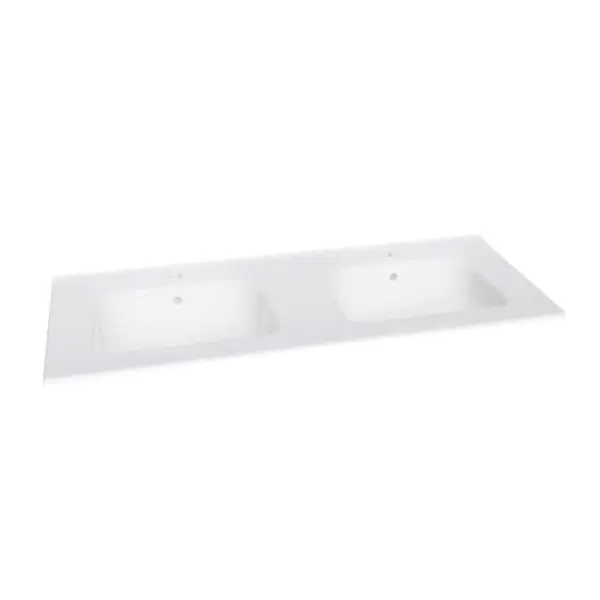 Plan céramique 2 vasques New Anco pour meuble 120cm