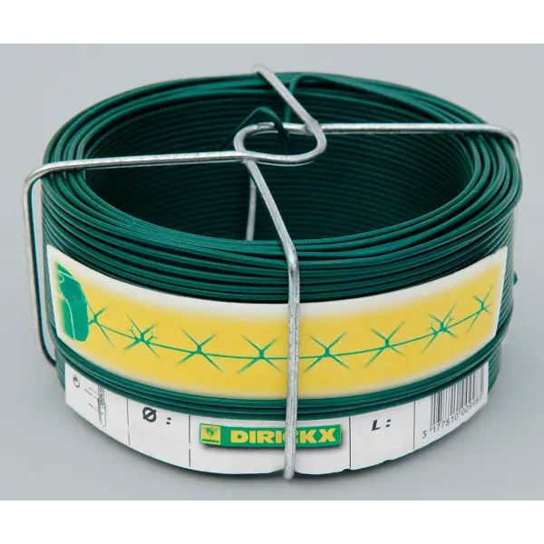 Fil d'attache plastifié L. 50 m Ø 1,6 mm vert