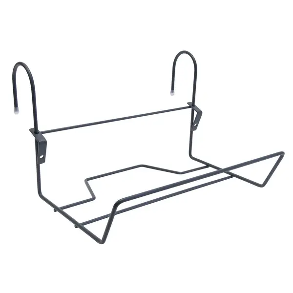 Support jardinière XL anthracite 45 x 18 cm - fil d’acier - charge 20 kg - Louis Moulin