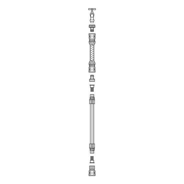 Set de raccordement pour arroseur souple - GARDENA