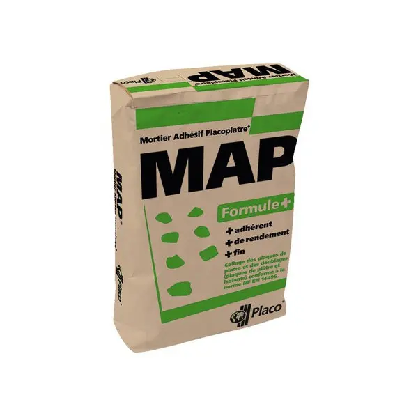 Mortier adhésif MAP rebouchage et scellement - sac de 10 kg