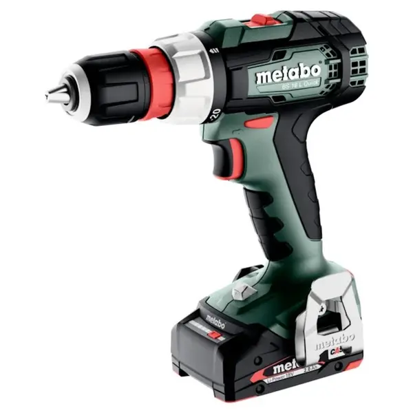Perceuse visseuse 18 V BS 18 L Quick - 2x2Ah - 26Nm - Coffret metaBOX - batterie incluse - Metabo