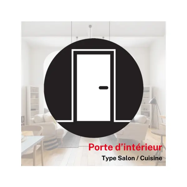 Serrure magnétique encastrable pour porte intérieure, bec de cane (sans clé), axe 40mm, bouts ronds, fer satiné - THIRARD
