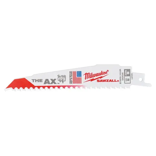 Lame De Scie Sabre Bois Ax 300mm 5 Tpi Boite De 5 Milwaukee