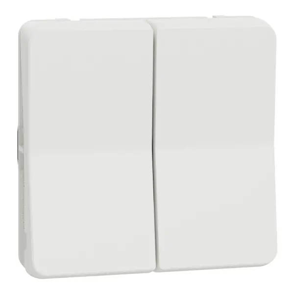 Mureva Styl - Double va et vient - composable - IP55 - IK08 - blanc - MUR39022