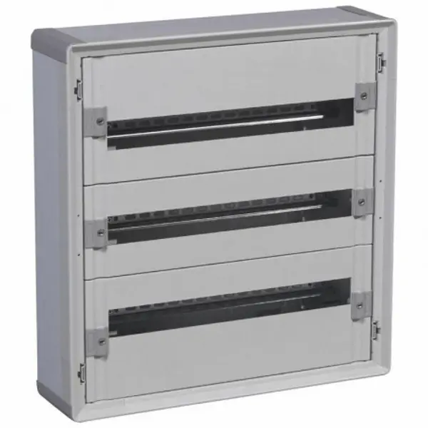 401803 Legrand Tableau de distribution isolant XL3 160 - 3 rangées de 24 modules - Tout modulaire prêt à l'emploi