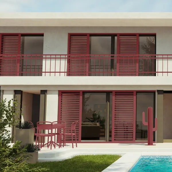 Peinture exterieure bois, aluminium, pvc . SYNTILOR ocre rouge satine 0.5l - SYNTILOR