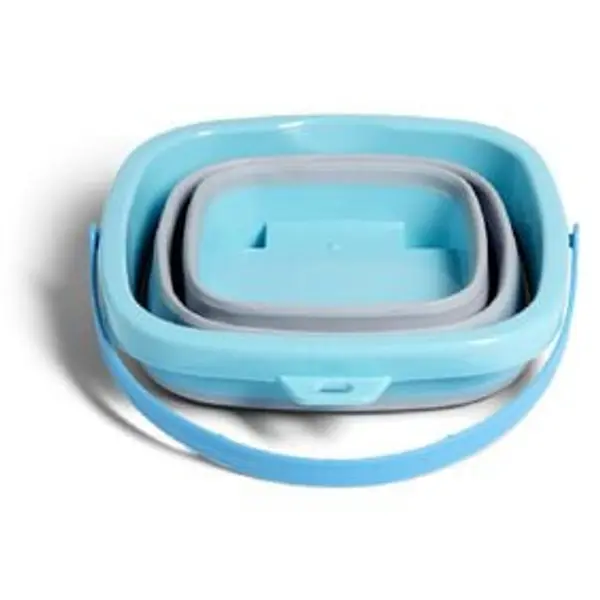 Seau de plage garni pliable 4 accessoires