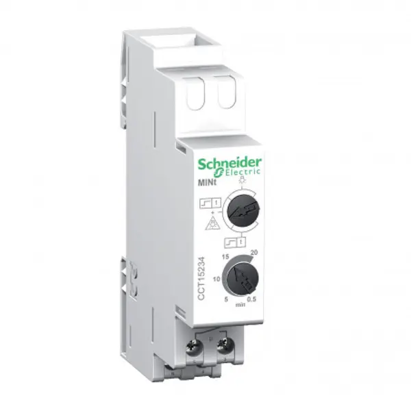 CCT15234 Schneider - minuterie modulaire 30s..20mn - contact 16A/230Vca - marche auto - Acti9 MINt