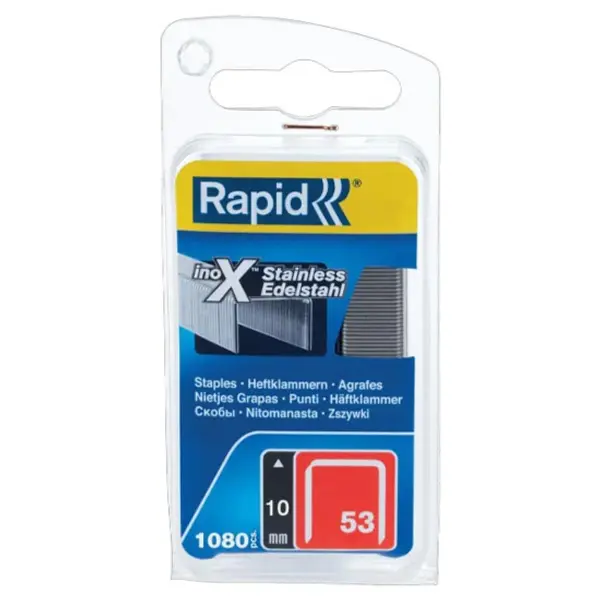 Agrafe 53/10Mm Inox (Blister De 1080) Rapid