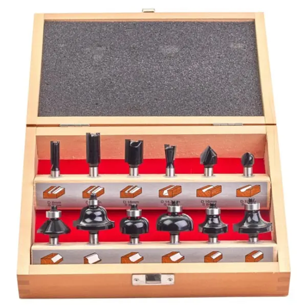 Set de 12 Mèches D8mm pour Défonceuse Milwaukee