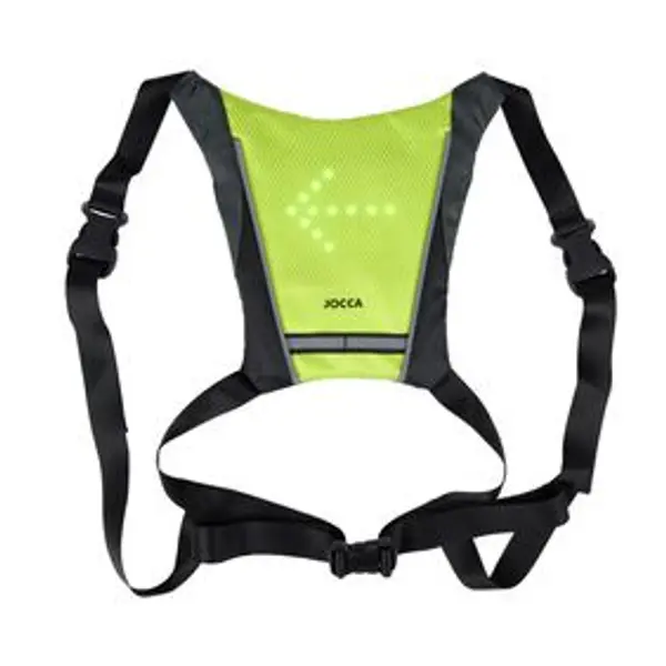 Gilet signalétique LED vert et noir