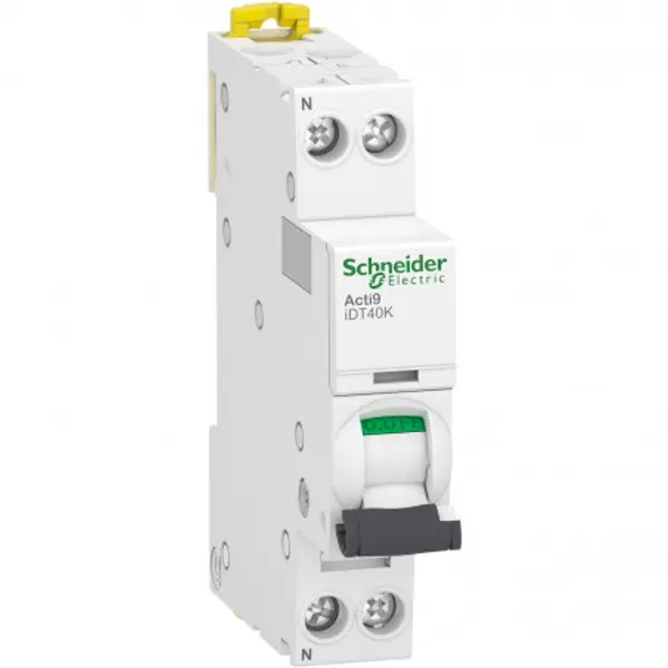 A9P71632 disjoncteur phase neutre - 1P+N - 32A - courbe C - À vis - Schneider Electric Acti9 iDT40K
