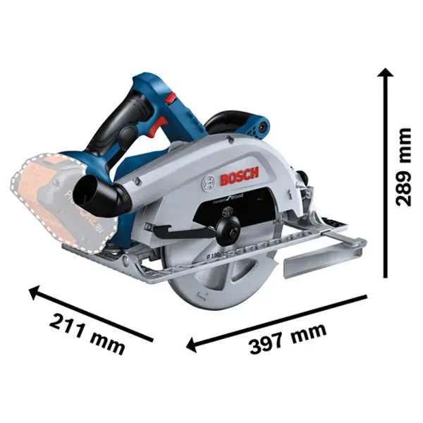 Scie Circulaire GKS 18V-68 Bosch