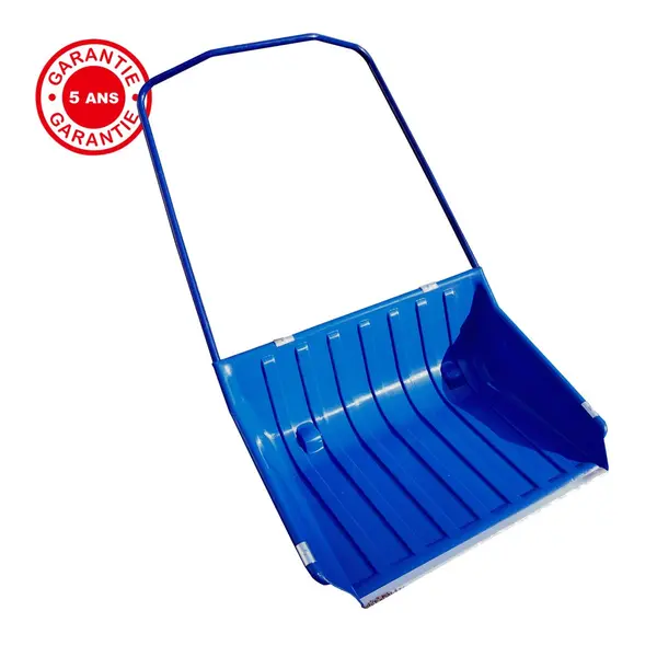 Traineau à neige polypro 840 x 700 avec roulettes manche ergo, outil pour le déneigement - PERRIN
