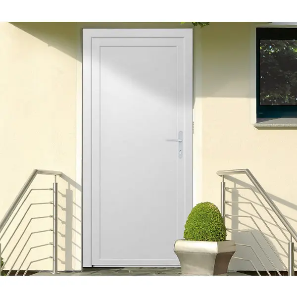 Bloc-porte de service PVC poussant gauche - H. 205 x L. 80 cm