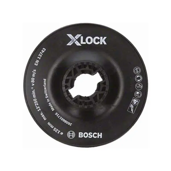 BOSCH Plateau de ponçage dur X-LOCK 125mm - 2608601716