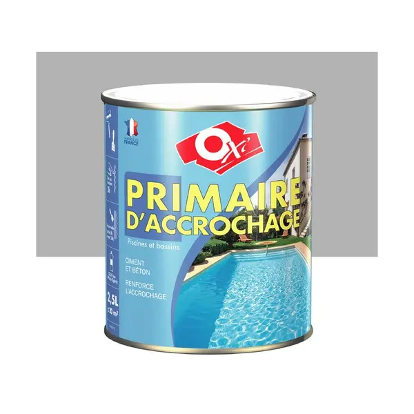 Primaire Piscine Et Bassin Extérieur Oxytol, Gris, 2.5 L - OXI