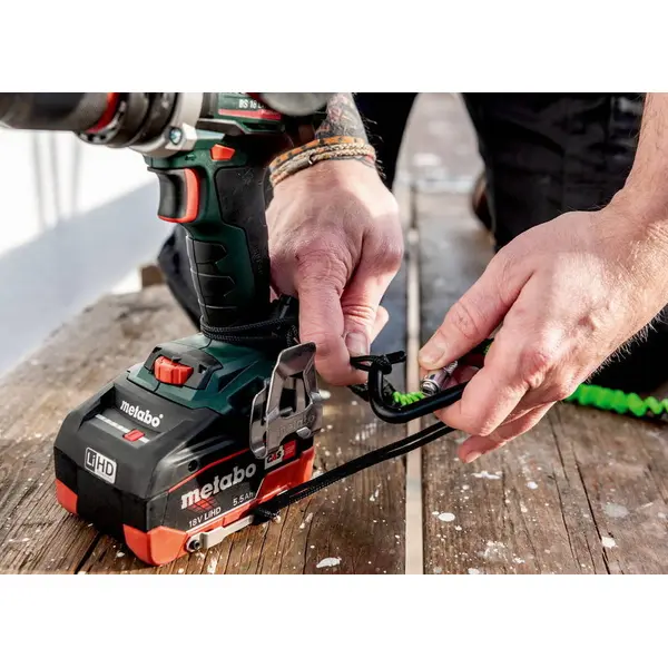 Sangle de sécurité avec mousqueton pour batterie DS, 30 cm - Metabo